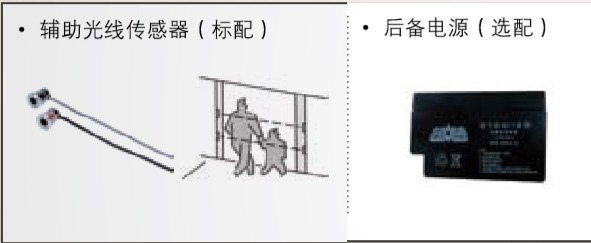 附加功能（备用电源、辅助光线传感器）